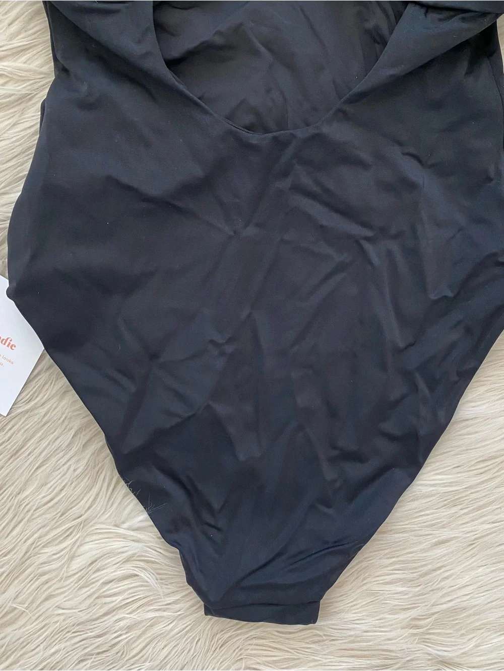 Andie Bermuda One Piece Swimsuit Black Underwire Bra Bust Support Bustier XS